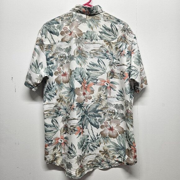 Marti Kat Button Up Short Sleeve Shirt Mens XL Modal Blend Caribbean Cruise Wear - Picture 12 of 12